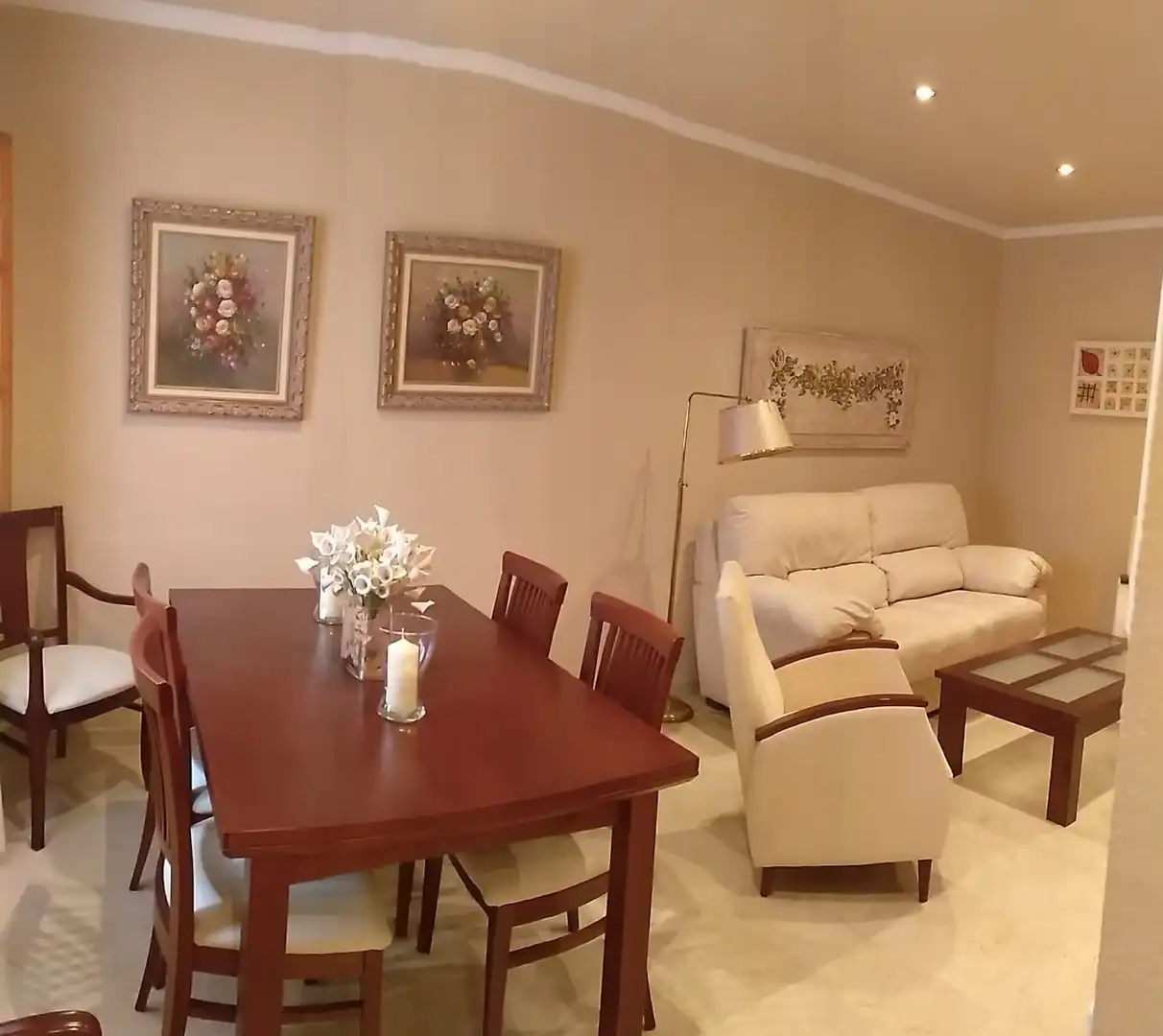 Dining room of Flat for rent in Sevilla  with Air Conditioner, Heating and Furnished