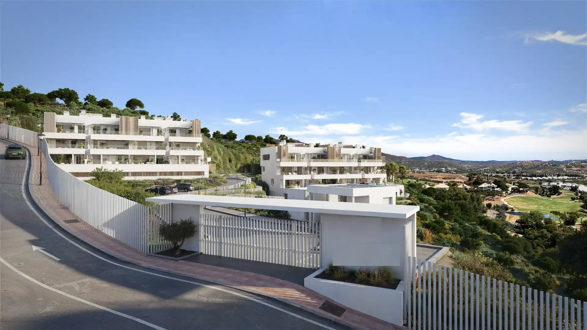 Vista exterior de Apartamento en venta en Mijas con Aire acondicionado, Calefacción y Terraza