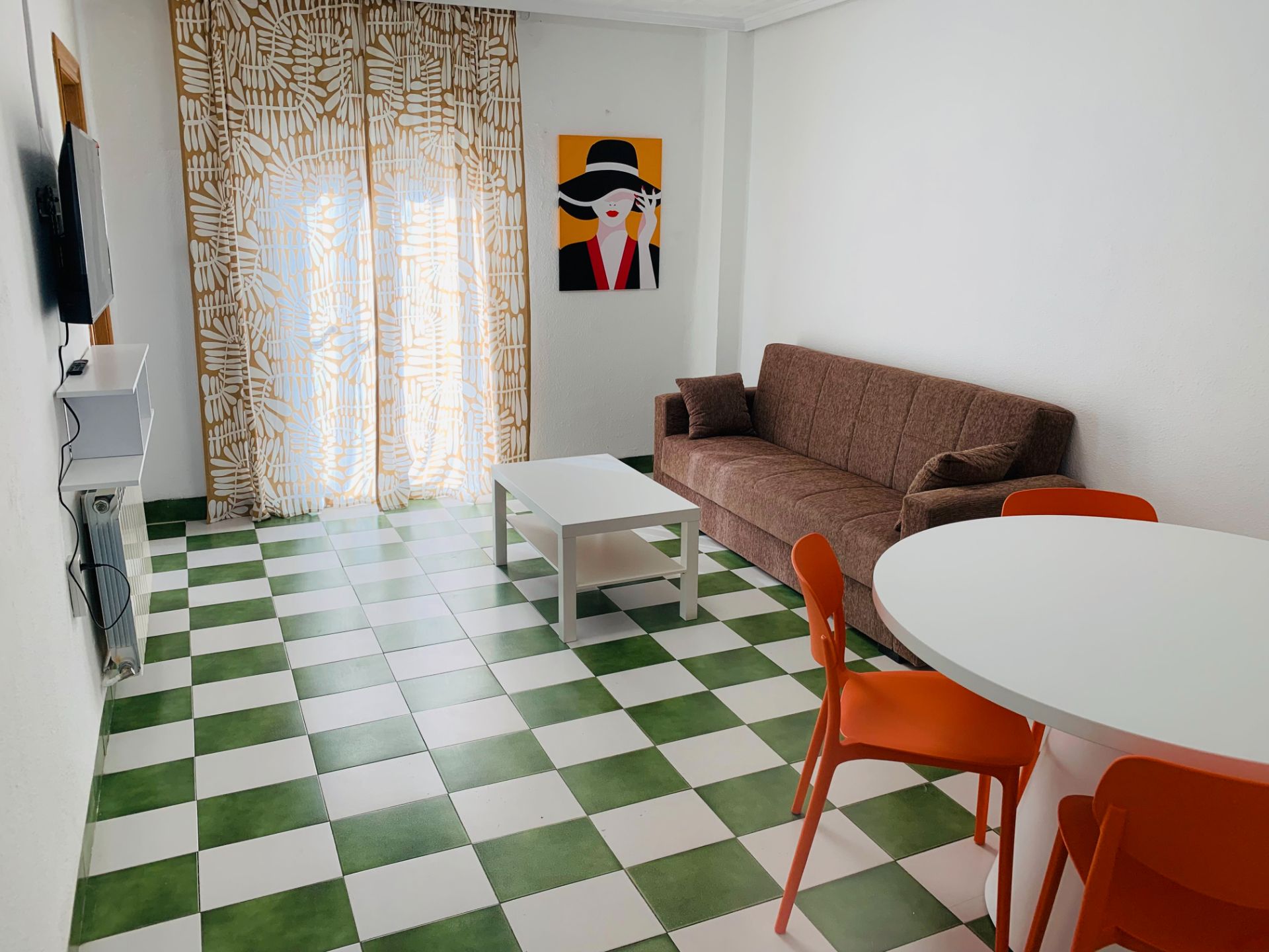 Sala d'estar de Pis de lloguer en Moncada amb Calefacció, Moblat i Forn