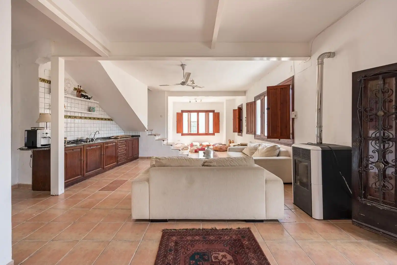 Sala d'estar de Finca rústica en venda en Polop amb Traster