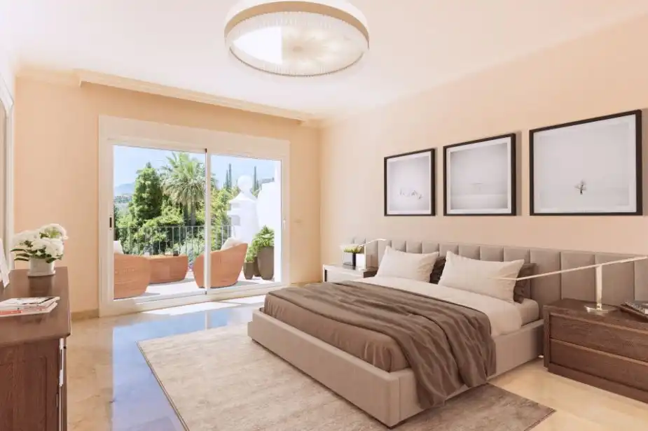 Dormitori de Apartament de lloguer en Marbella amb Aire condicionat, Calefacció i Parquet