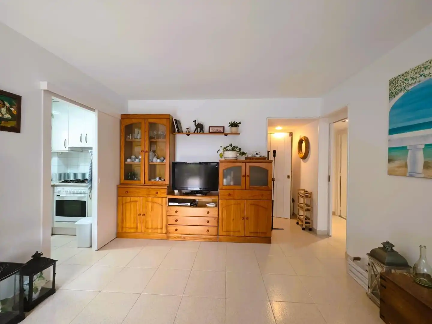 Wohnzimmer von Wohnung zum Verkauf in Tossa de Mar mit Privatgarten, Terrasse und Möbliert