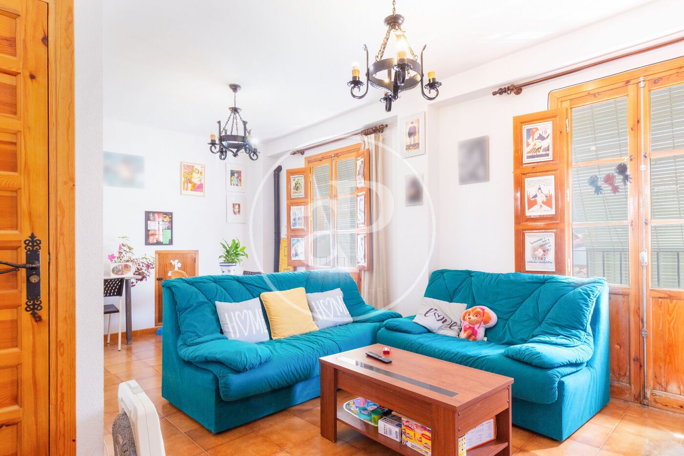 Living room of Single-family semi-detached for sale in Gaibiel  with Terrace, Storage room and Balcony
