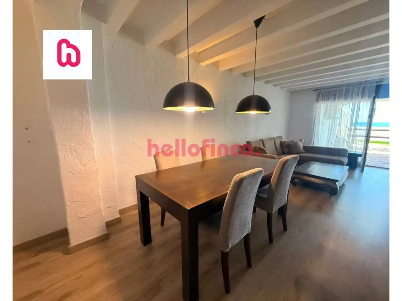 Dining room of Flat for sale in Vilanova i la Geltrú  with Air Conditioner, Heating and Private garden