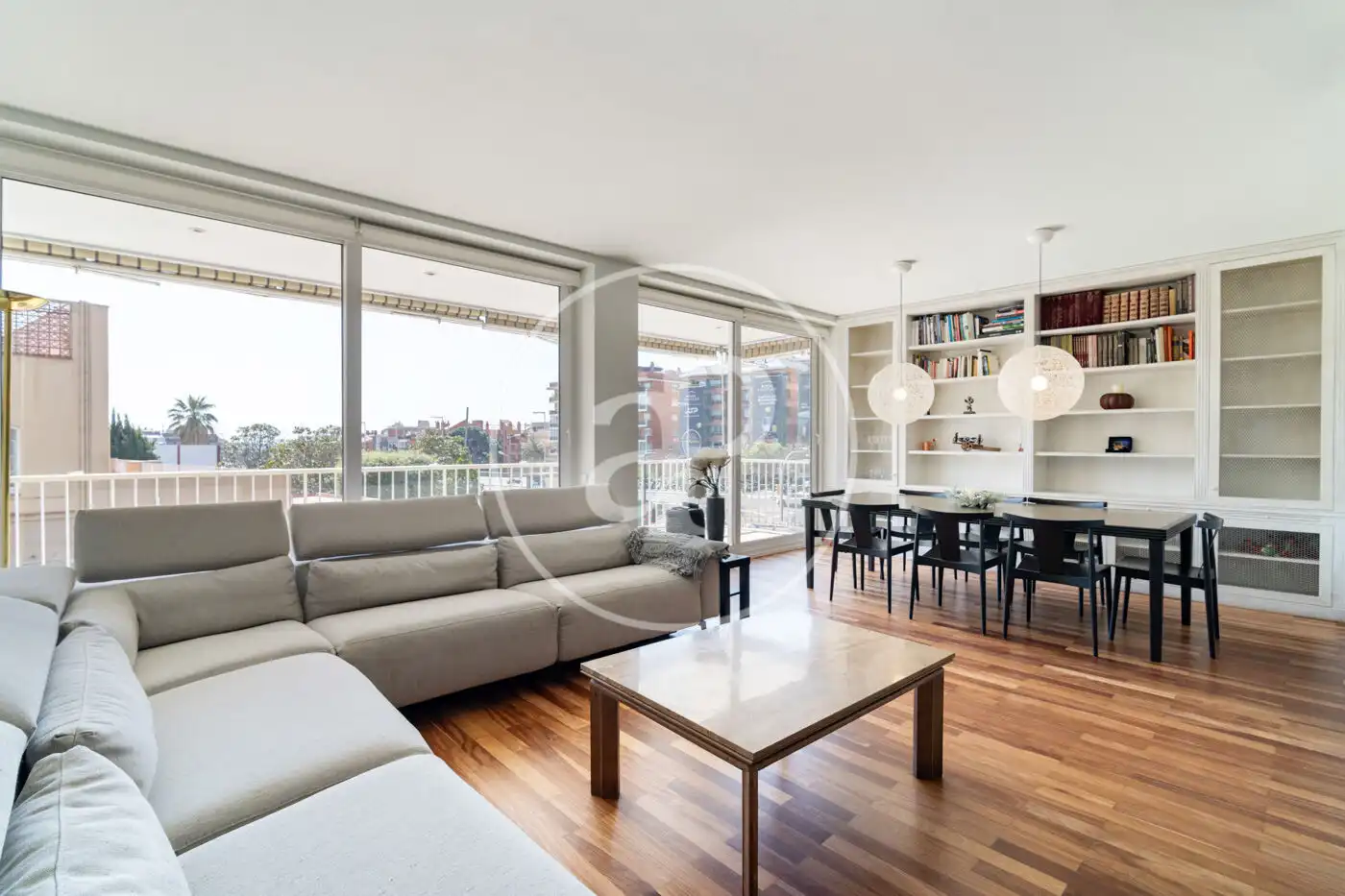 Living room of Flat for rent in  Barcelona Capital  with Air Conditioner, Heating and Storage room