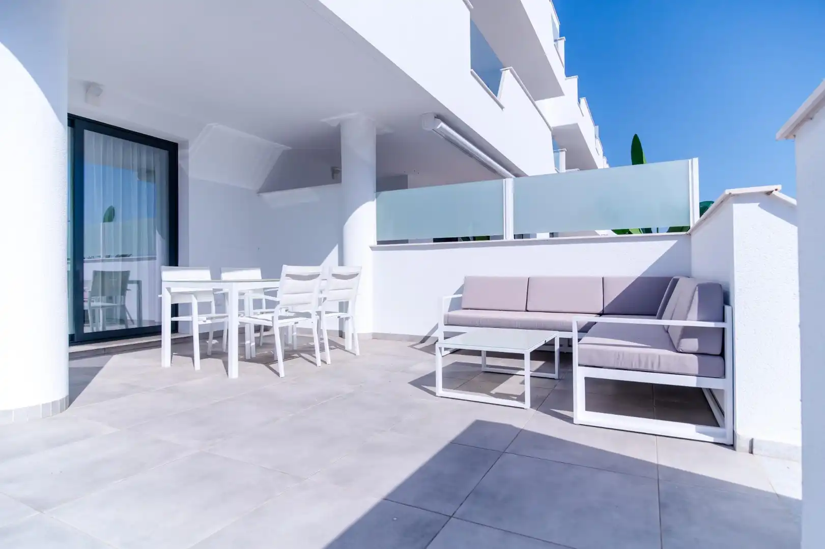 Terrasse von Wohnungen zum Verkauf in Torre-Pacheco mit Heizung, Privatgarten und Terrasse