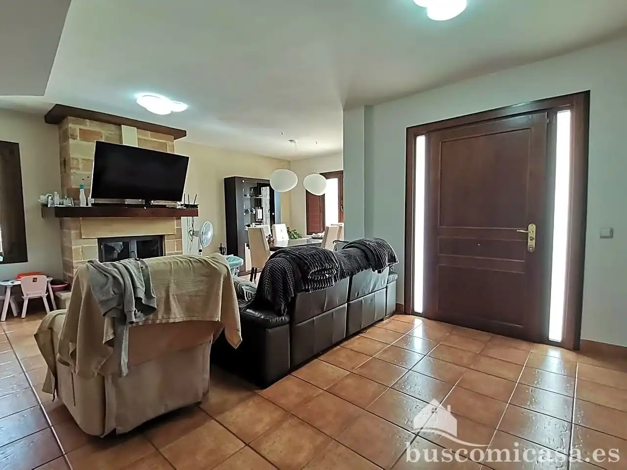 Sala d'estar de Casa o xalet en venda en Linares amb Aire condicionat, Calefacció i Terrassa