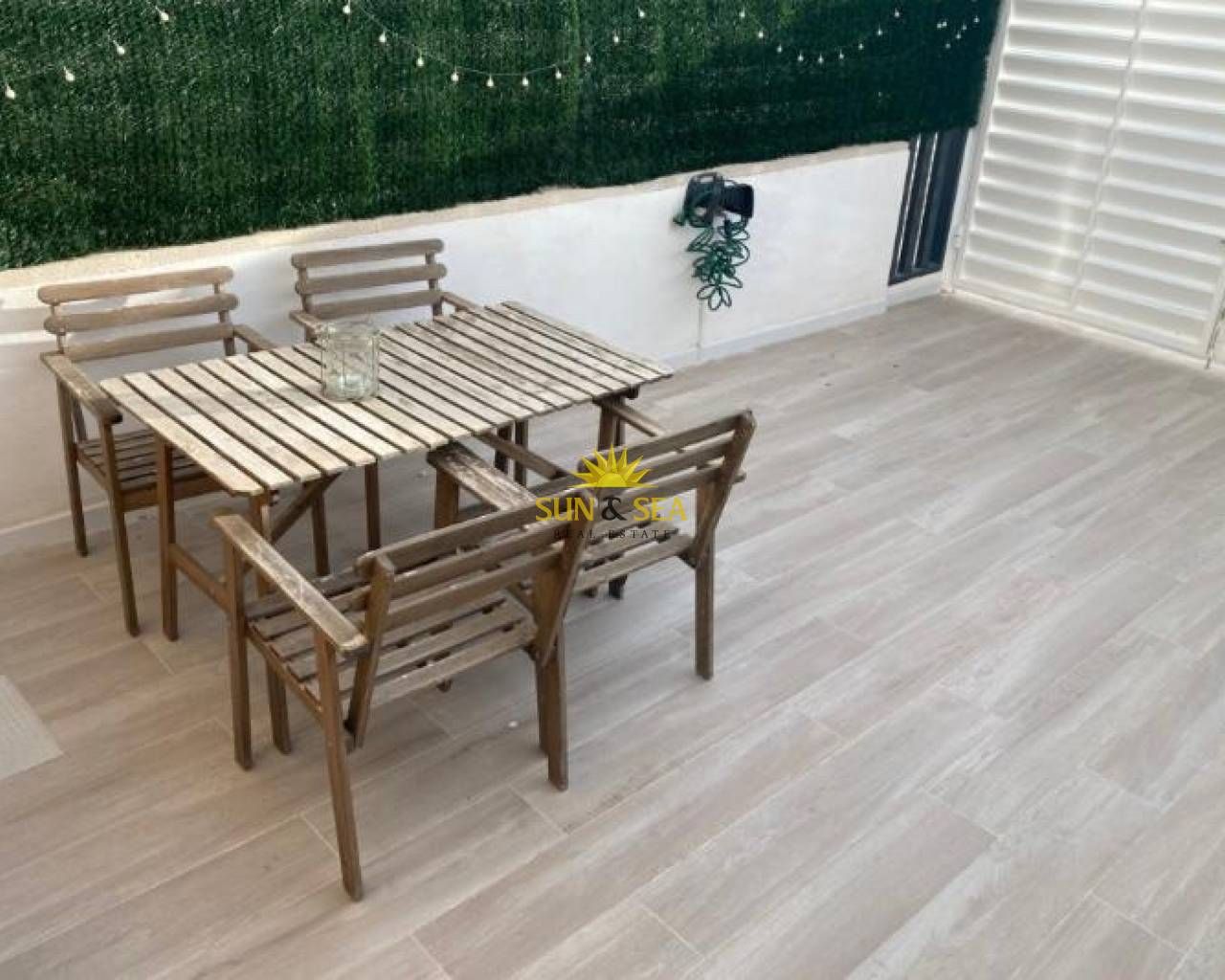 Terrace of House or chalet to rent in Santa Pola  with Air Conditioner, Heating and Swimming Pool