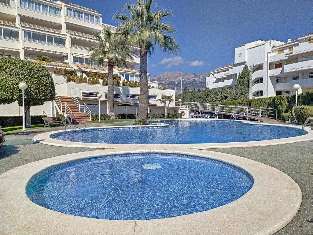 Swimming pool of Flat for rent in Altea  with Air Conditioner, Heating and Private garden