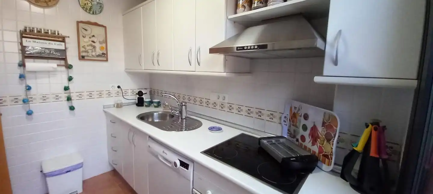 Kitchen of Flat for sale in Vera  with Air Conditioner, Terrace and Furnished