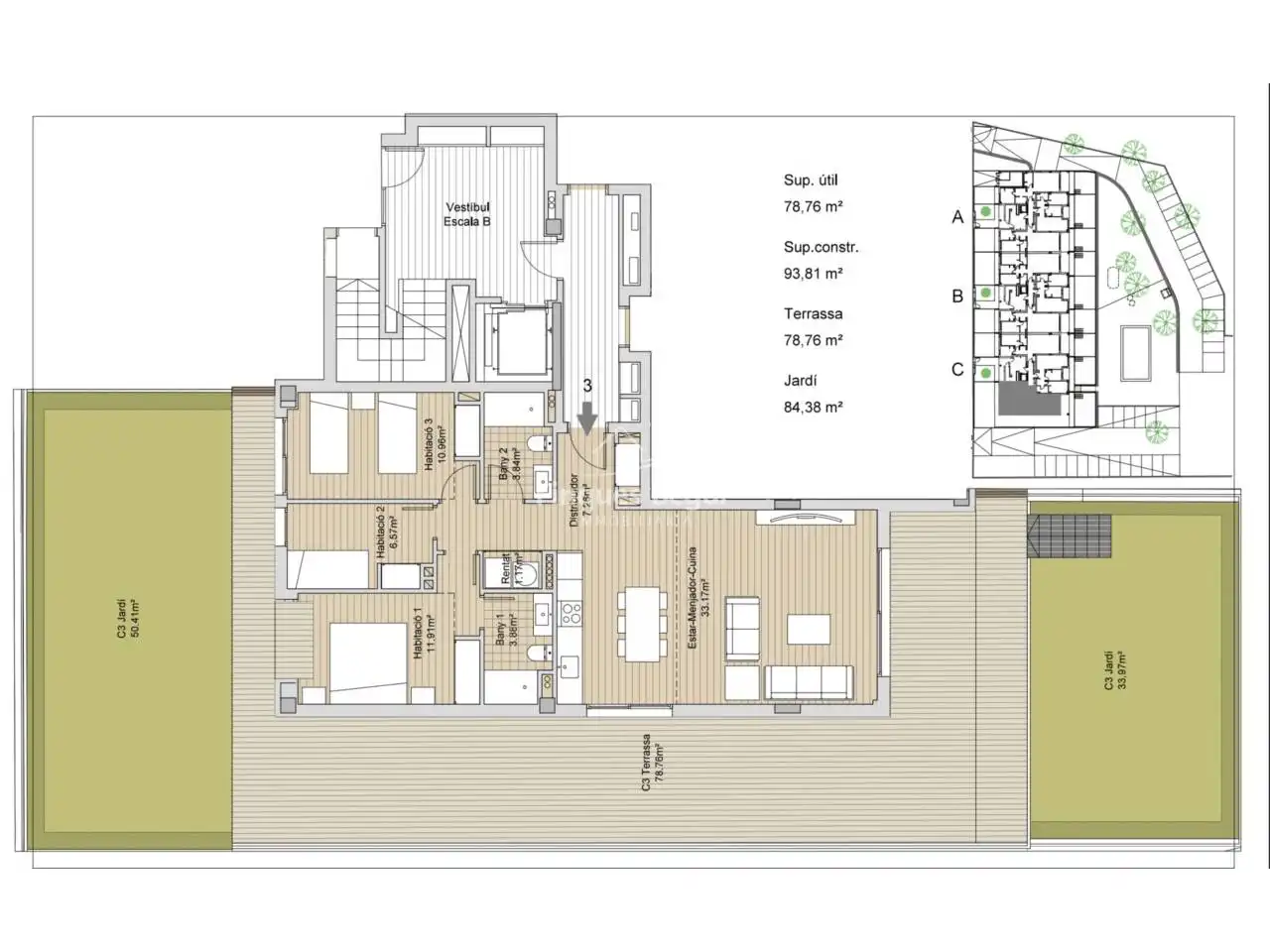 Apartment mit Terrasse zum Verkauf in Calle Pirineo, imagen 12
