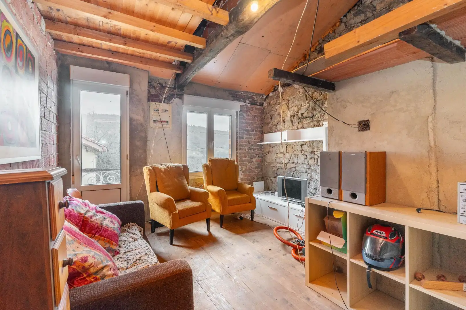 Sala de estar de Finca rústica en venta en Mieres (Asturias) con Terraza