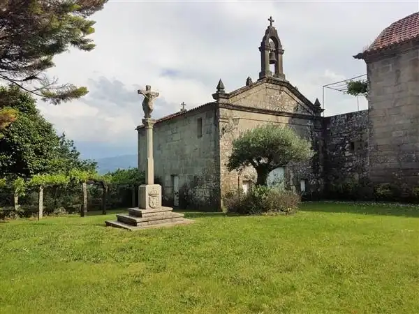 Vista exterior de Finca rústica en venta en A Cañiza   con Calefacción, Jardín privado y Terraza