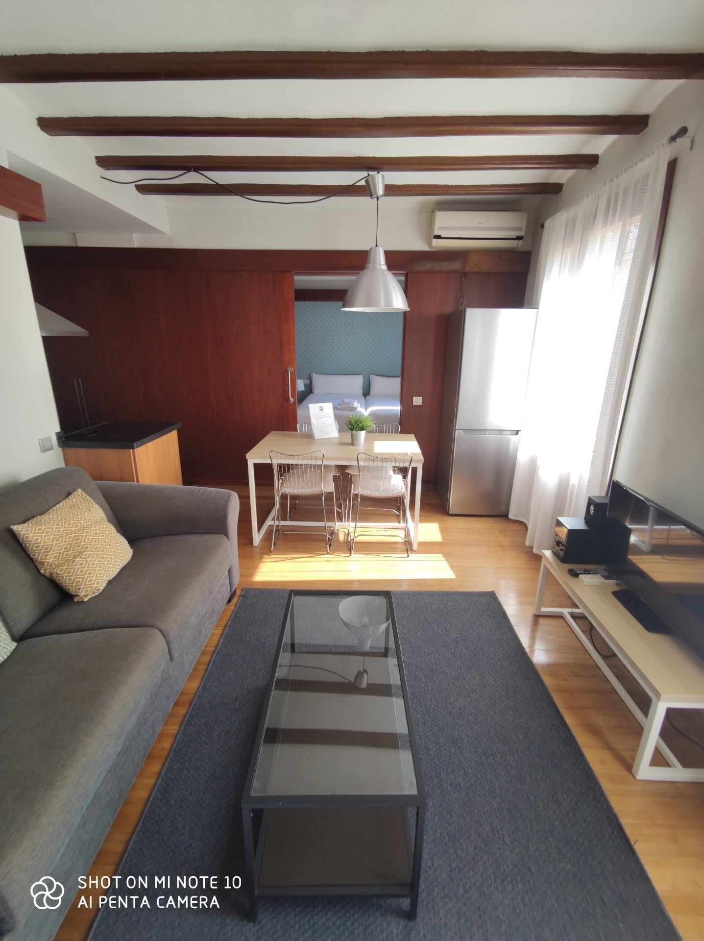 Living room of Flat to rent in  Barcelona Capital  with Air Conditioner, Furnished and Balcony