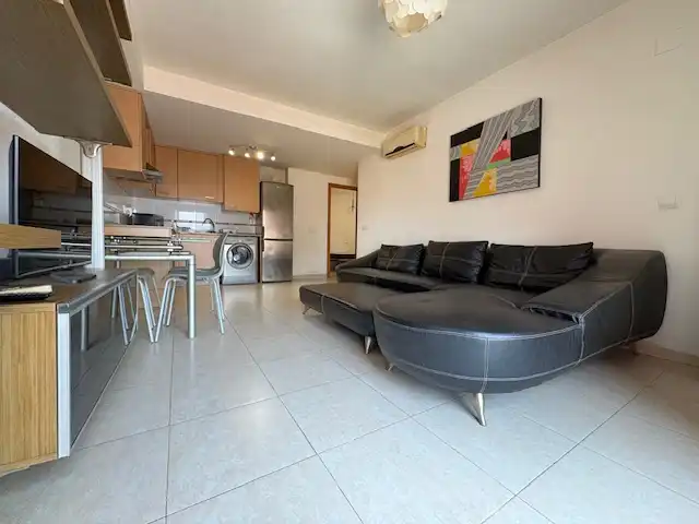 Wohnzimmer von Wohnung zur Miete in Castellón de la Plana / Castelló de la Plana mit Klimaanlage, Möbliert und Ofen
