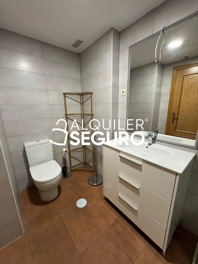 Baño de Piso de alquiler en Málaga con Aire acondicionado, Terraza y Amueblado