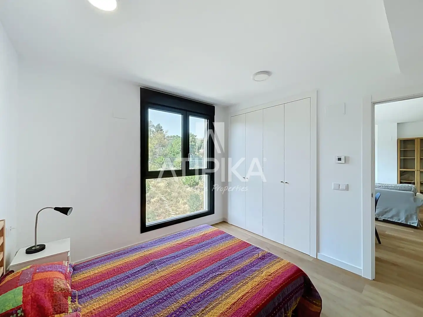 Bedroom of Flat for rent in Barcelona  with Air Conditioner, Parquet flooring and Storage room