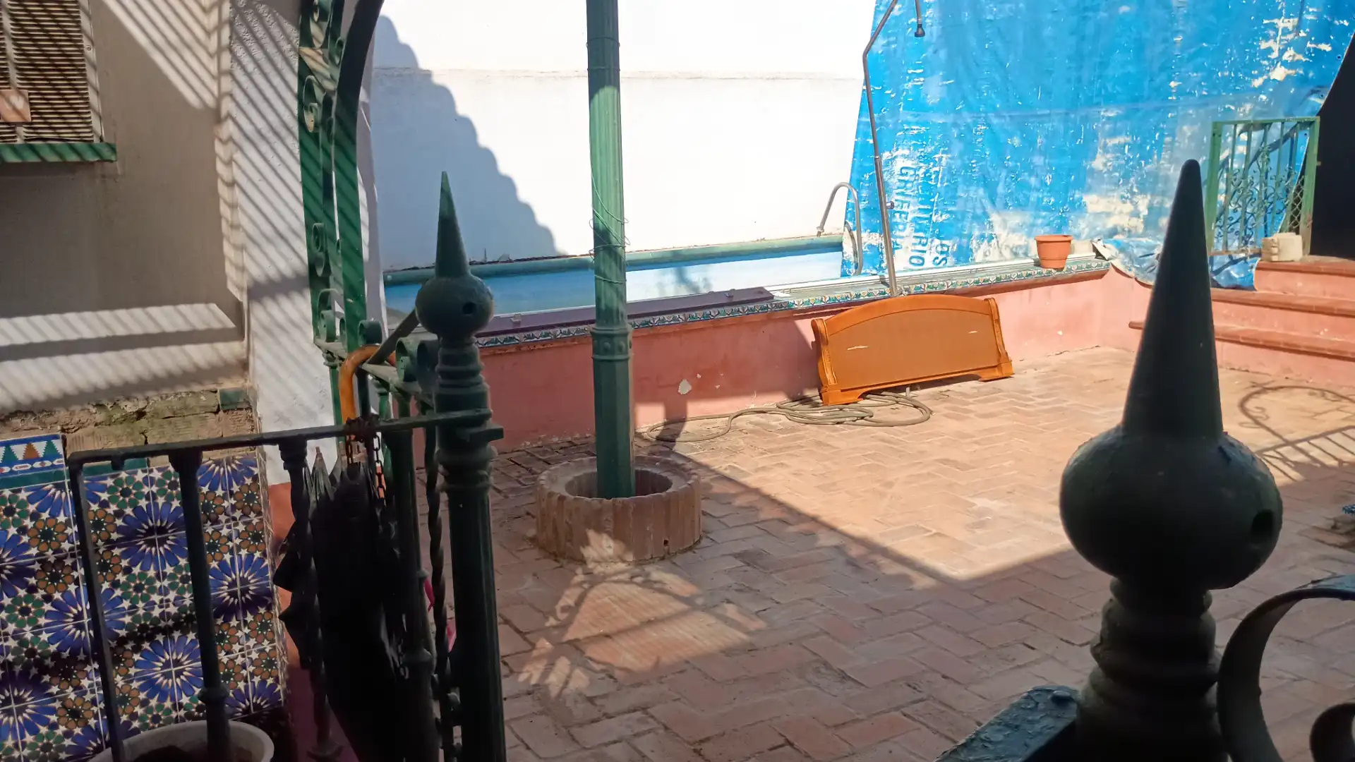 Terraza de Casa adosada en venta en Villanueva del Ariscal con Aire acondicionado, Piscina y Horno