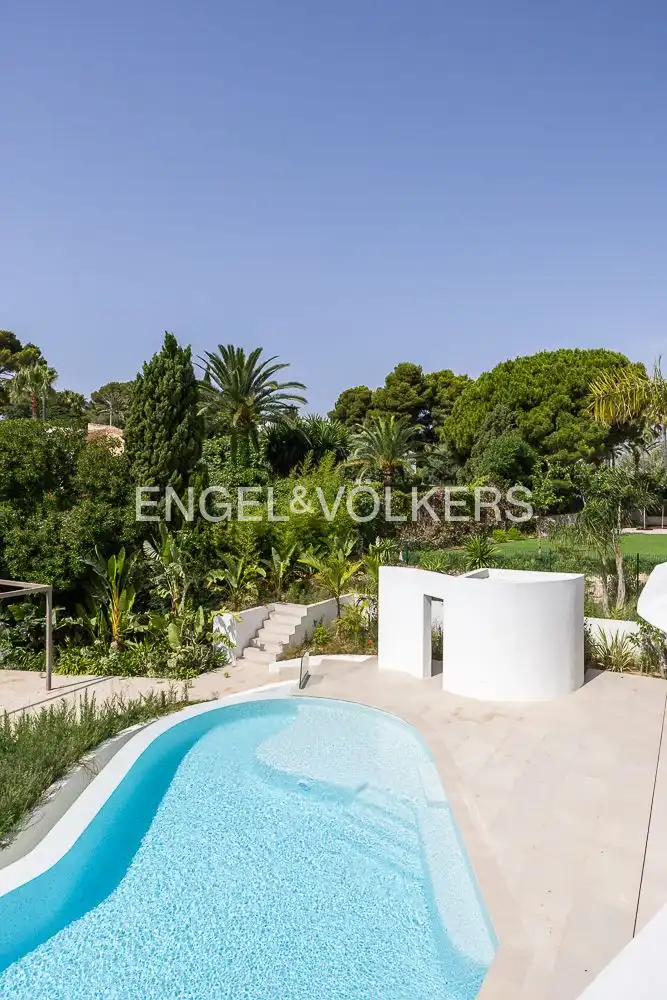 Vista exterior de Casa o xalet en venda en Jávea / Xàbia amb Aire condicionat, Calefacció i Jardí privat