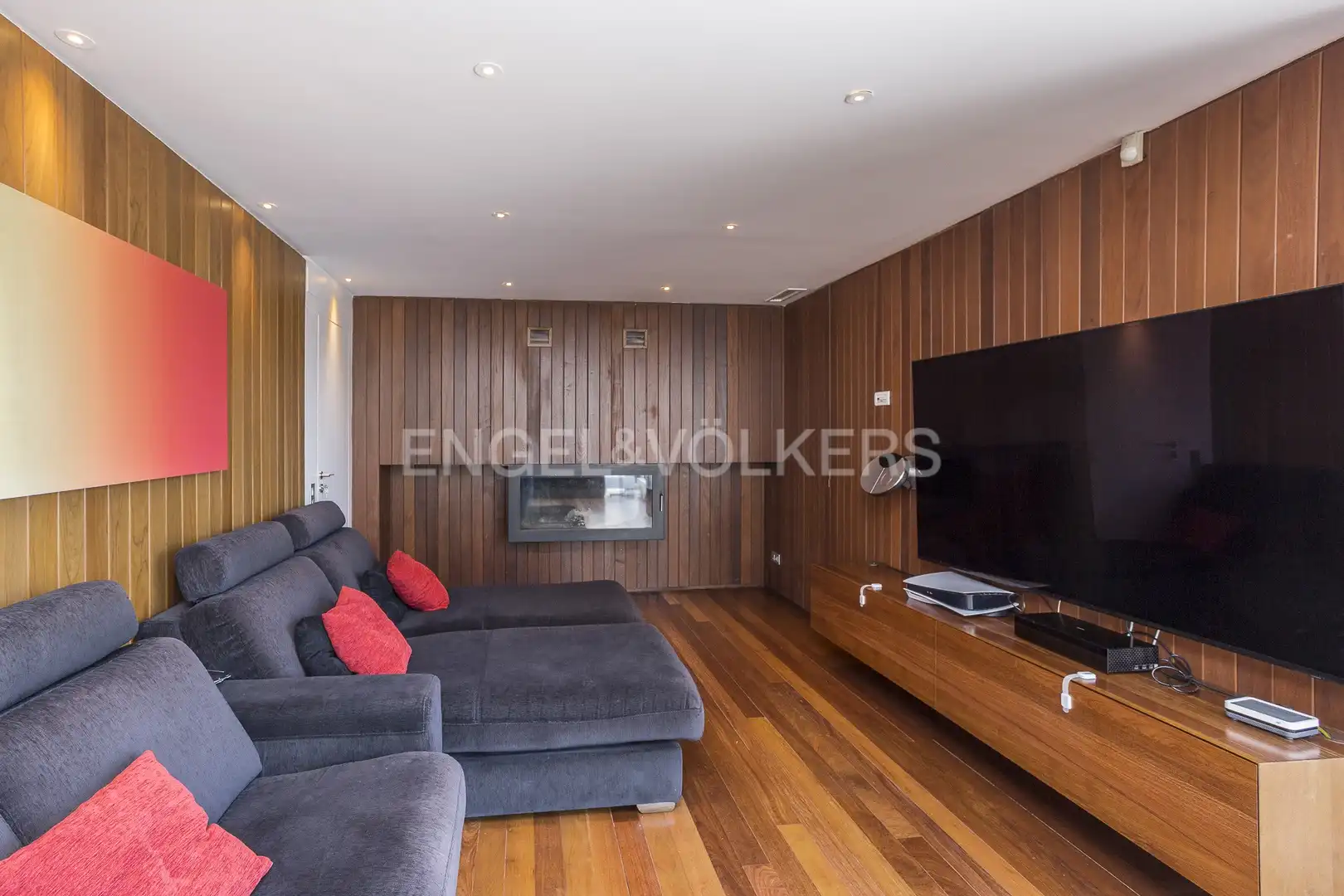 Sala de estar de Casa o chalet en venta en El Papiol con Aire acondicionado, Calefacción y Jardín privado