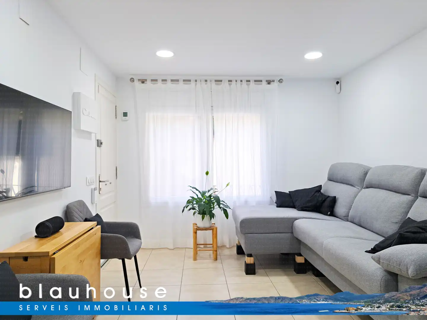Sala de estar de Piso en venta en Llançà con Aire acondicionado