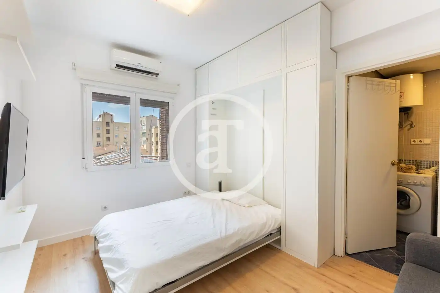 Bedroom of Study for rent in Madrid  with Air Conditioner, Heating and Furnished