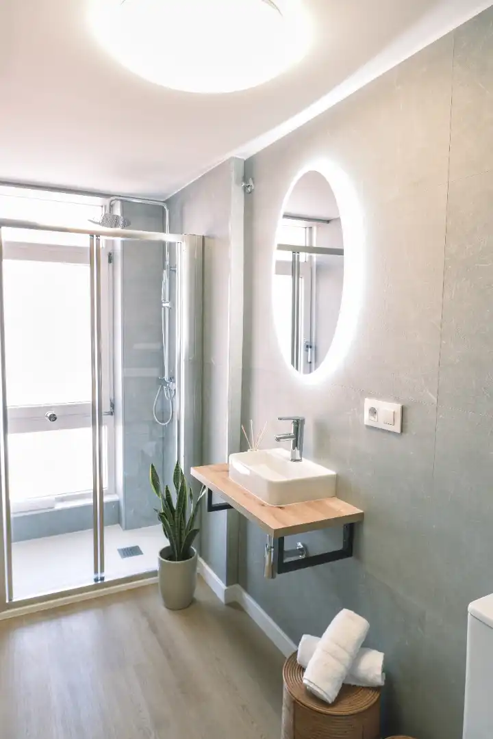 Baño de Apartamento de alquiler en Vilagarcía de Arousa con Calefacción, Amueblado y Horno