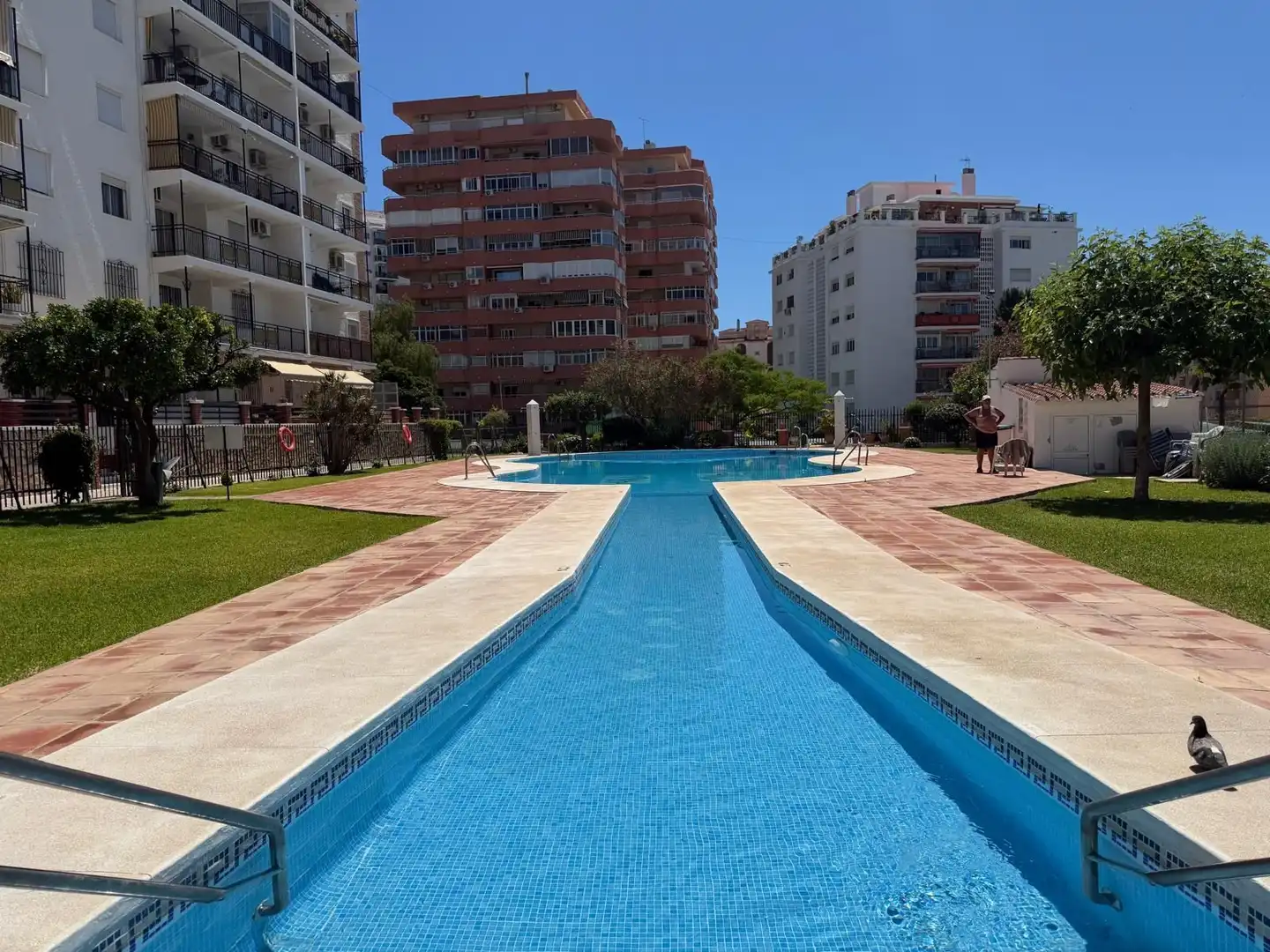 Piscina de Pis en venda en Fuengirola amb Aire condicionat, Terrassa i Moblat