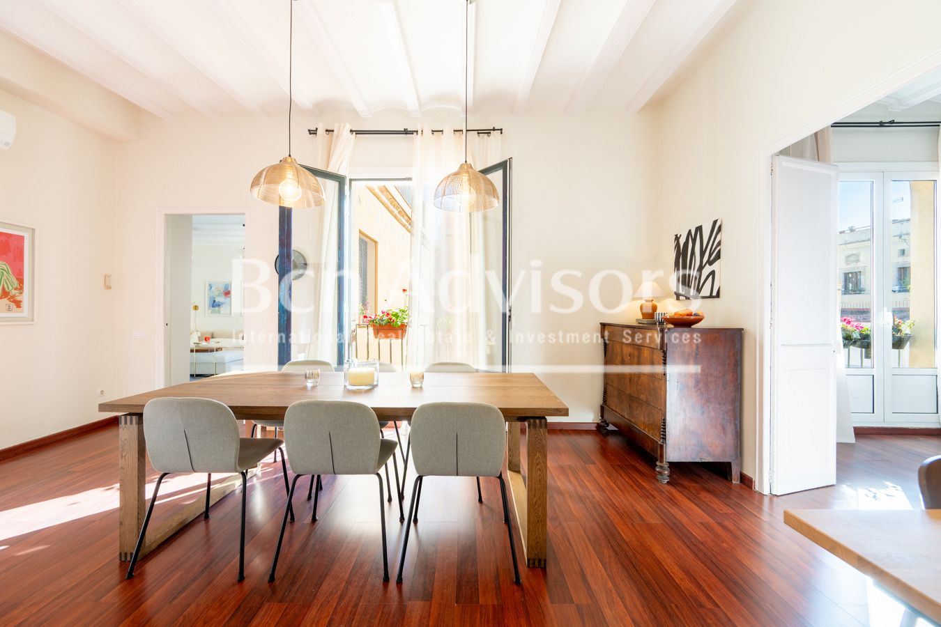 Menjador de Pis en venda en  Barcelona Capital amb Aire condicionat, Calefacció i Terrassa