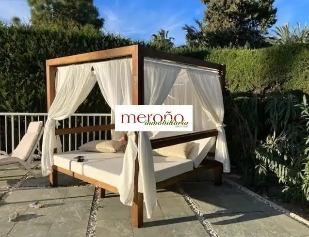 Terraza de Casa o chalet de alquiler en Elche / Elx con Jardín privado, Amueblado y Piscina comunitaria
