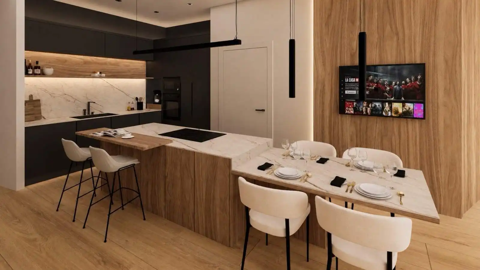 Cocina de Piso en venta en Vilanova i la Geltrú con Aire acondicionado, Calefacción y Parquet
