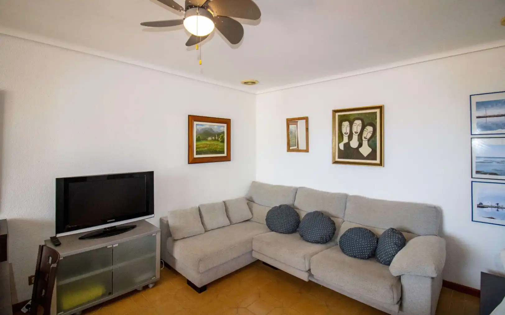 Sala de estar de Apartamento en venta en Alcalà de Xivert con Terraza, Amueblado y Internet