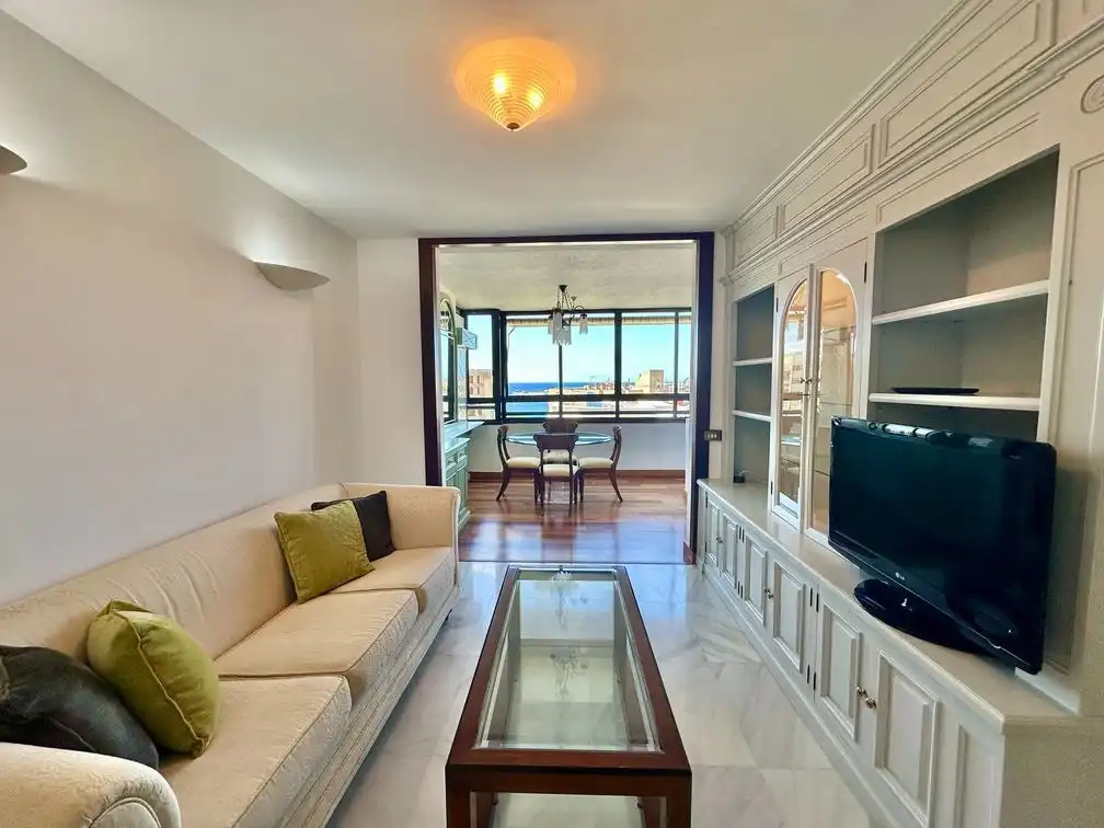 Sala de estar de Piso de alquiler en Santa Cruz de Tenerife con Terraza y Amueblado