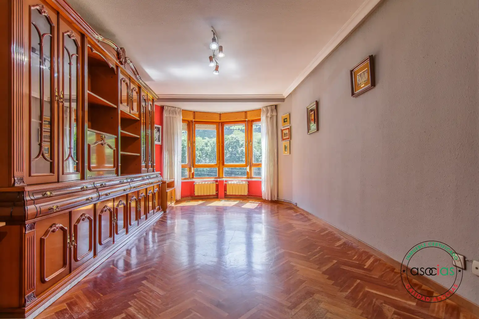 Living room of Flat for sale in Teverga  with Heating, Parquet flooring and Terrace