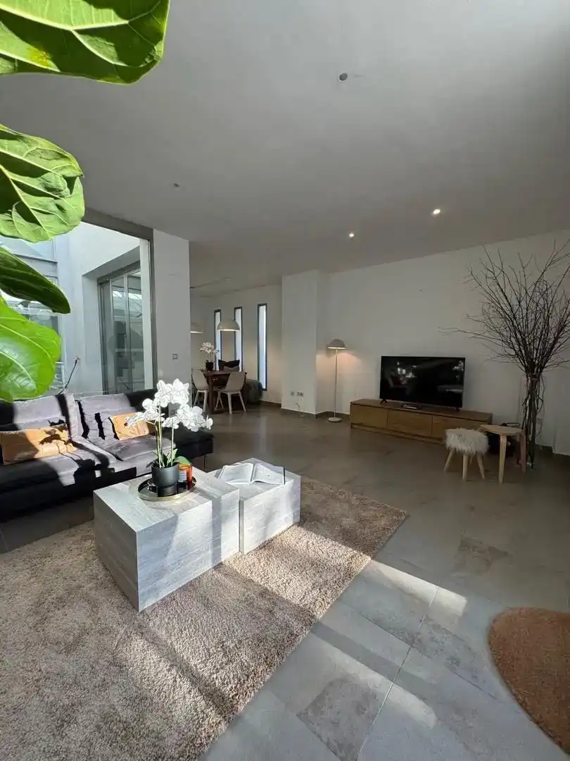Sala d'estar de Pis de lloguer en Chiva amb Aire condicionat, Jardí privat i Parquet
