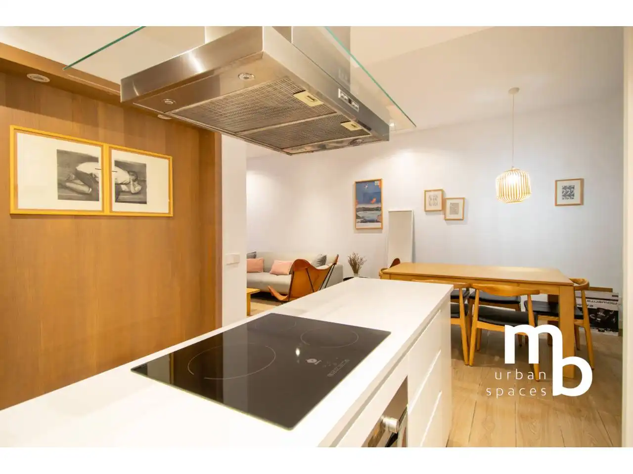 Cocina de Apartamento de alquiler en Madrid con Aire acondicionado, Calefacción y Amueblado