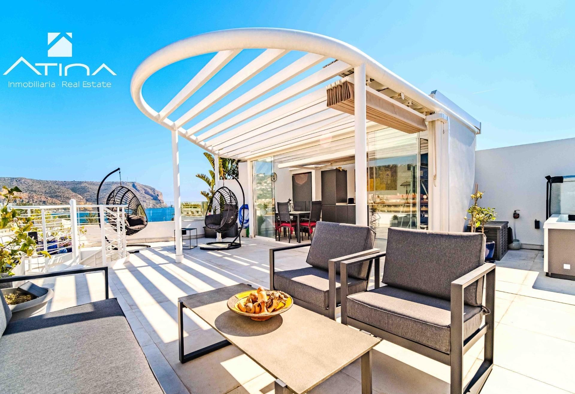 Terrassa de Apartament en venda en Jávea / Xàbia amb Aire condicionat, Calefacció i Jardí privat