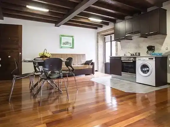Wohnzimmer von Wohnung zur Miete in Carnota mit Möbliert und Balkon