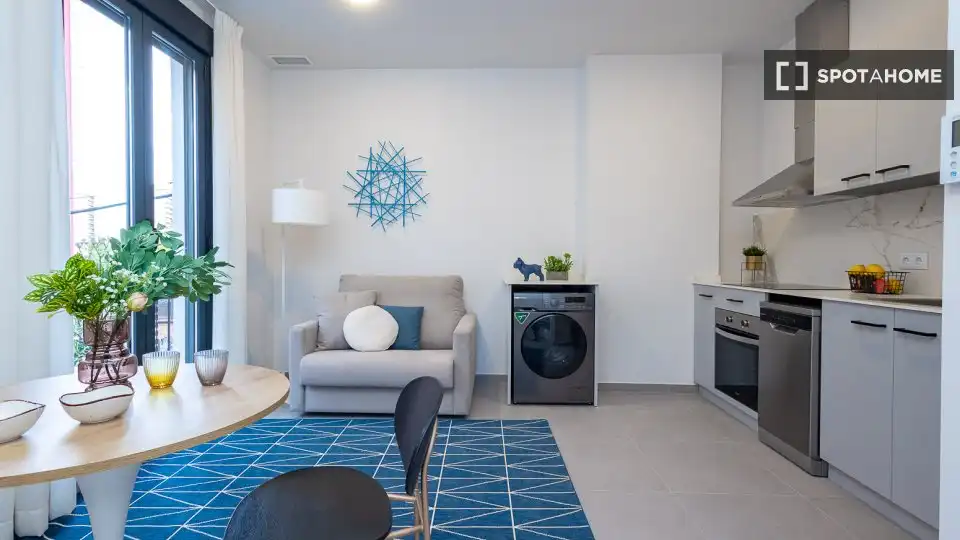 Sala de estar de Piso de alquiler en Valencia con Aire acondicionado, Calefacción y Amueblado