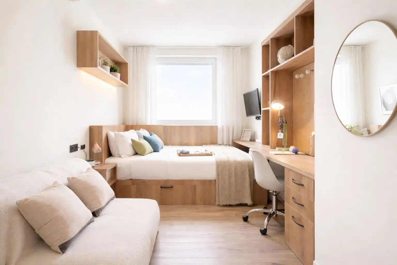 Habitación de Estudio de alquiler en Esplugues de Llobregat con Aire acondicionado, Jardín privado y Terraza