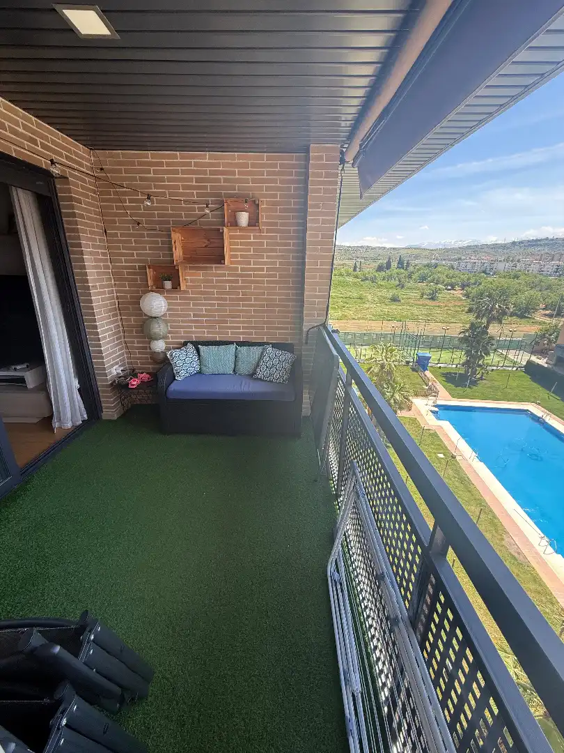 Balcony of Flat for sale in  Granada Capital  with Air Conditioner, Heating and Terrace