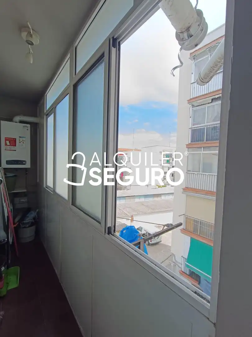 Balcony of Flat for rent in Madrid  with Air Conditioner, Heating and Terrace