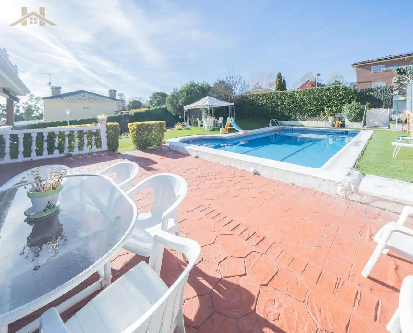 Swimming pool of Houses for sale in Villanueva del Pardillo  with Heating, Private garden and Terrace
