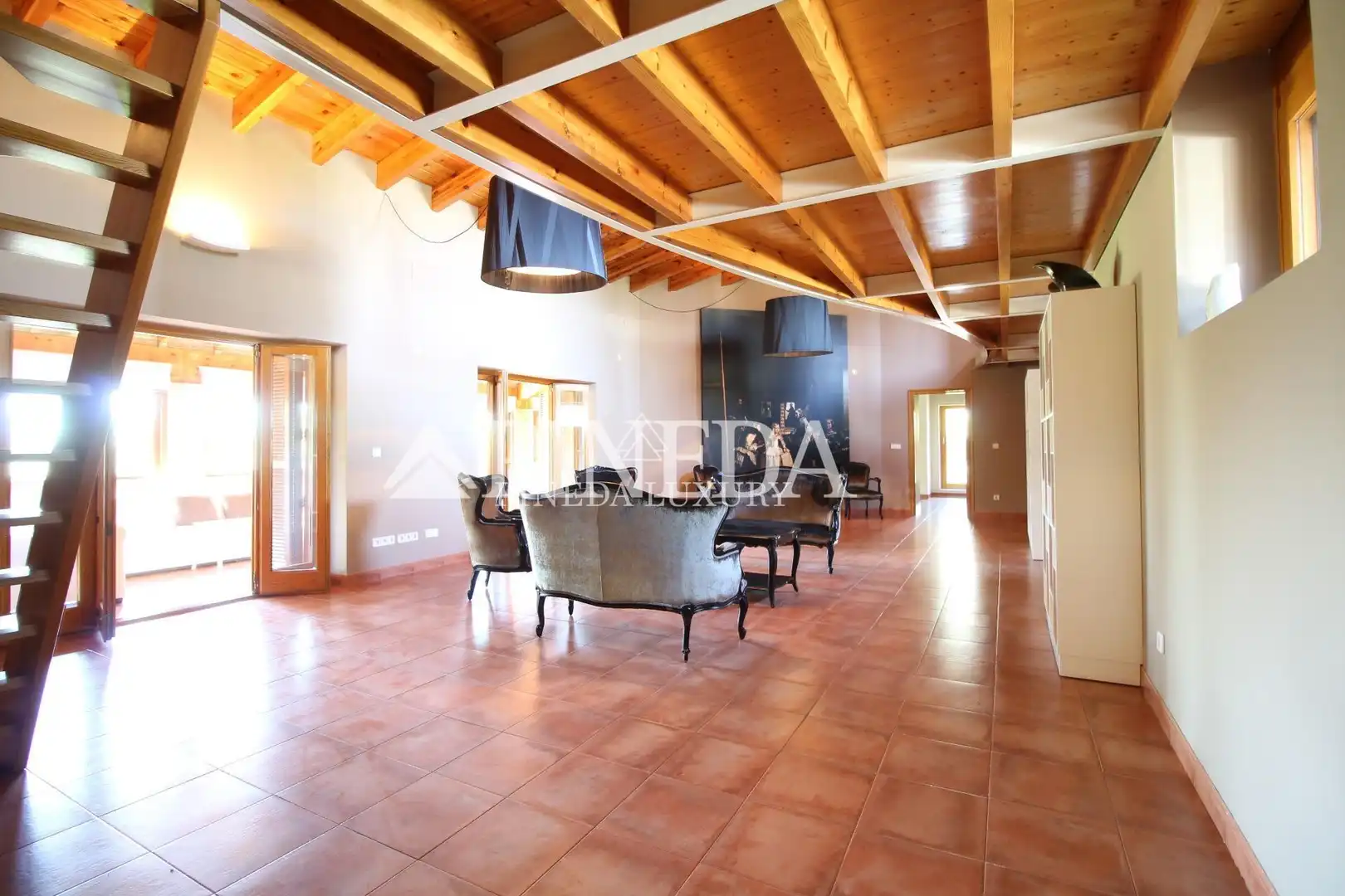 Sala d'estar de Casa o xalet en venda en El Puig de Santa Maria amb Aire condicionat, Jardí privat i Terrassa