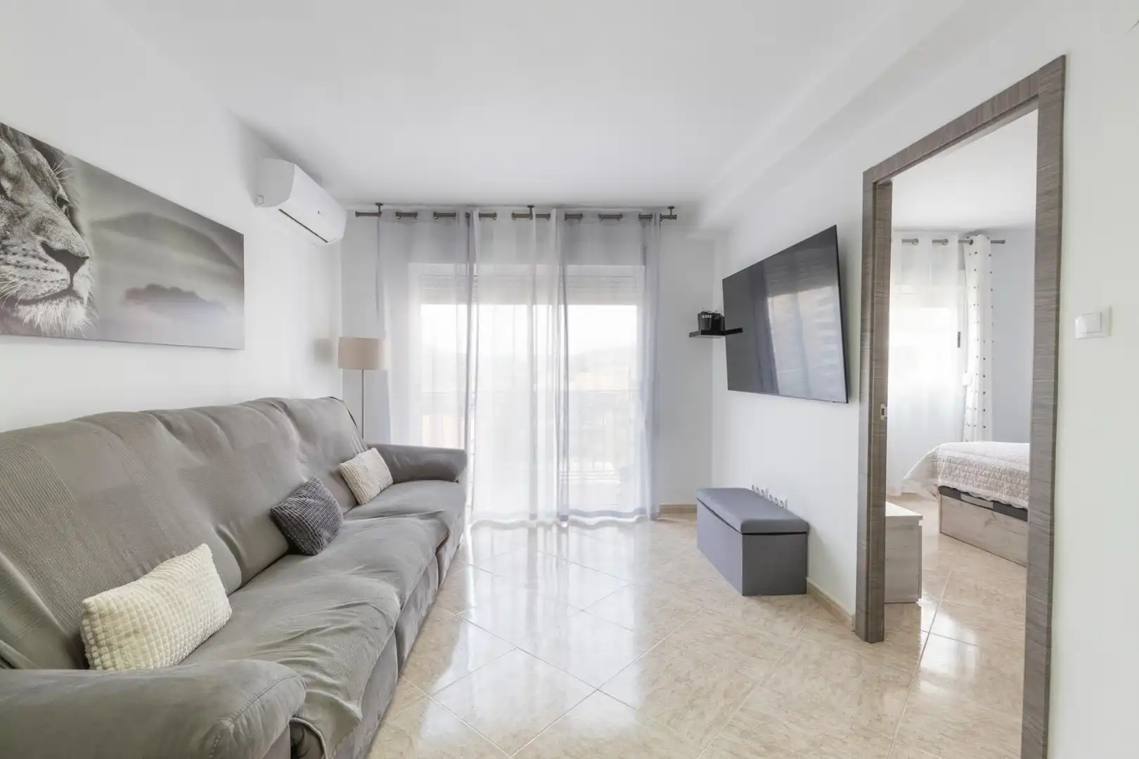 Sala de estar de Piso en venta en Granada con Terraza y Amueblado