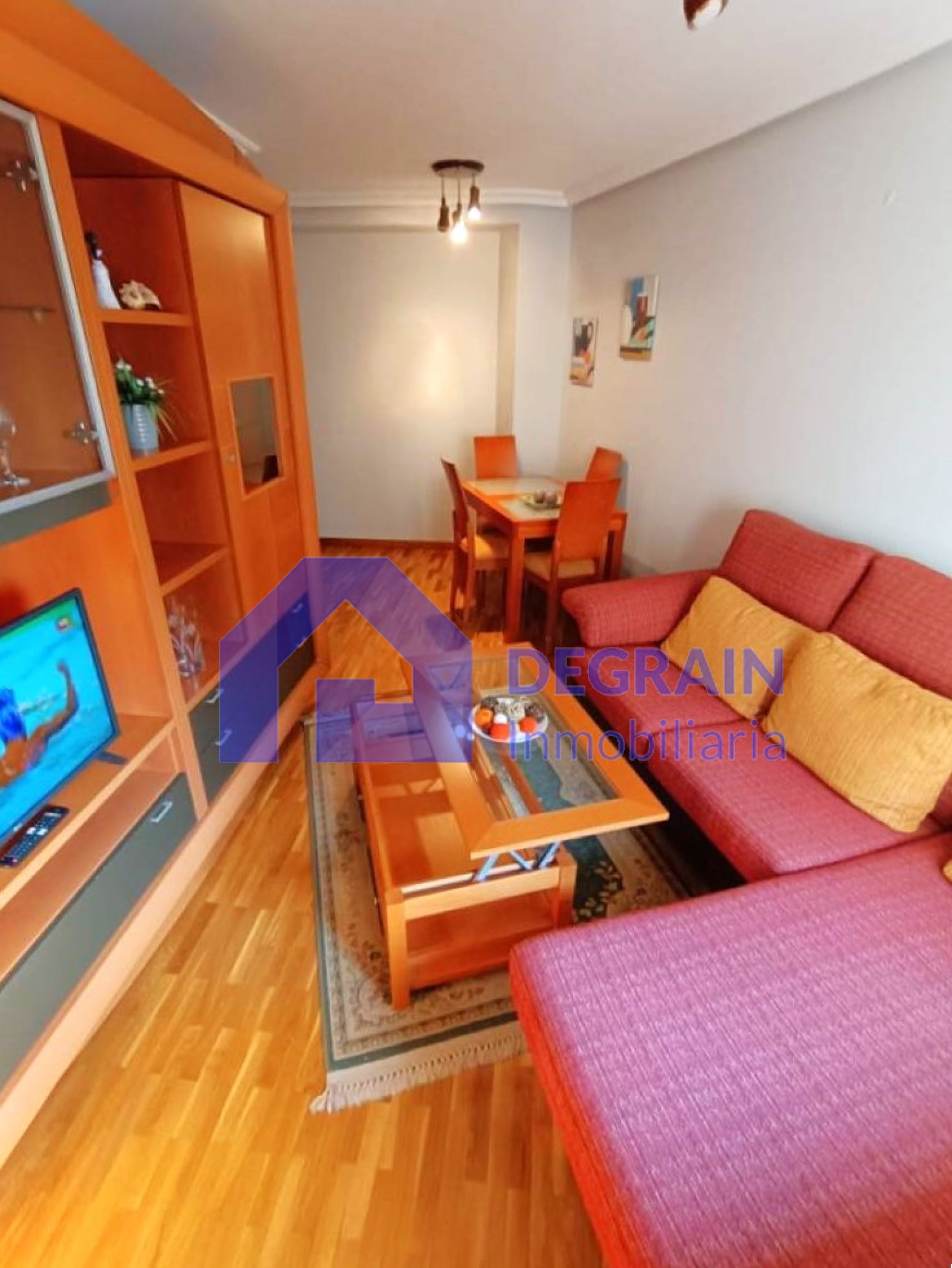 Living room of Flat to rent in Oviedo   with Heating, Furnished and Balcony