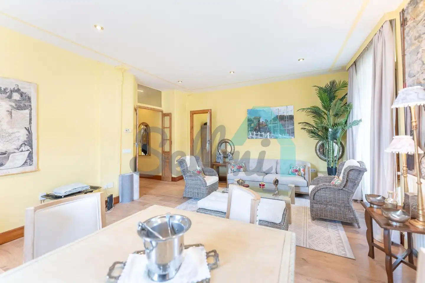 Sala de estar de Piso en venta en Muros de Nalón con Calefacción y Parquet