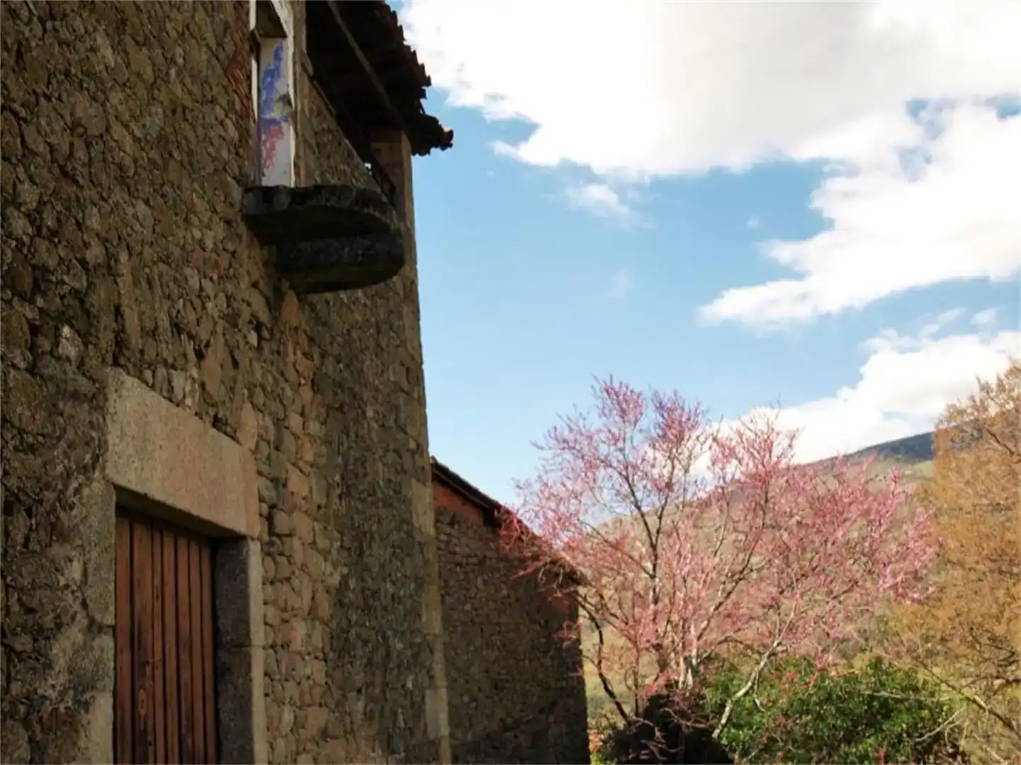 Vista exterior de Finca rústica en venda en San Martín de Trevejo amb Jardí privat, Traster i Balcó