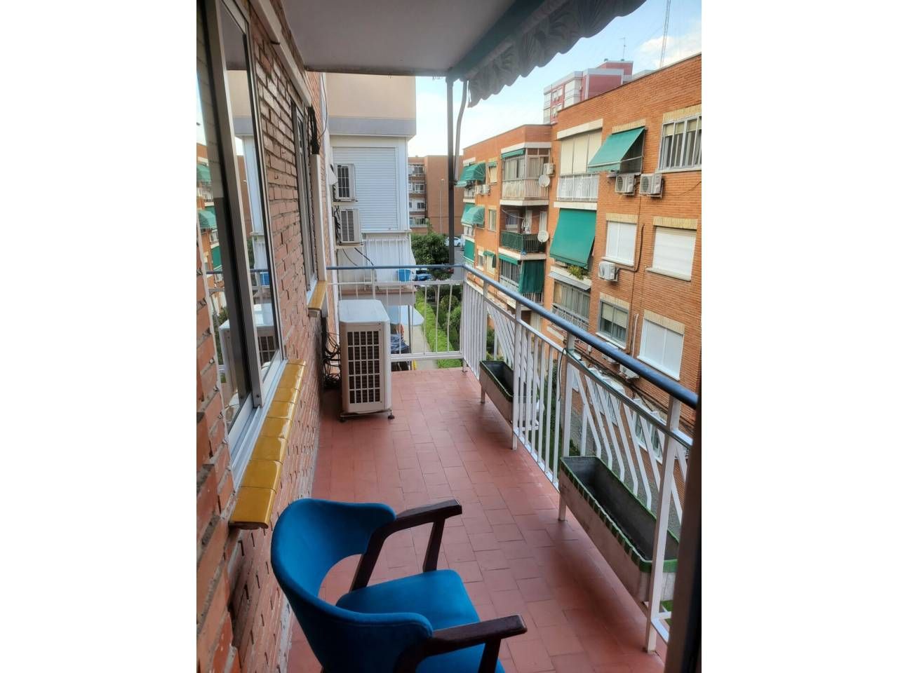 Balcony of Flat for sale in Fuenlabrada  with Air Conditioner, Heating and Storage room