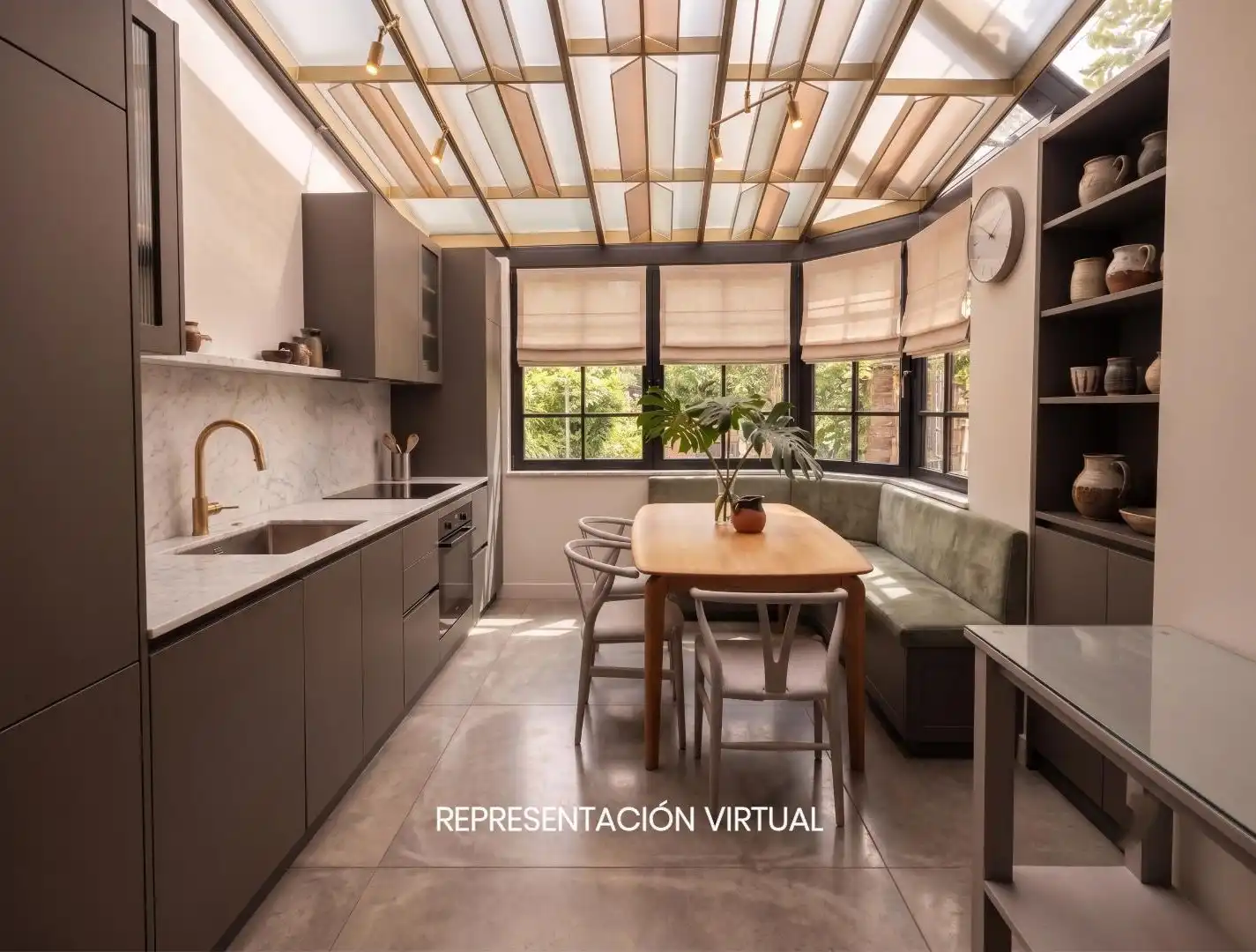 Kitchen of Detached homes for sale in Galapagar  with Air Conditioner, Heating and Private garden